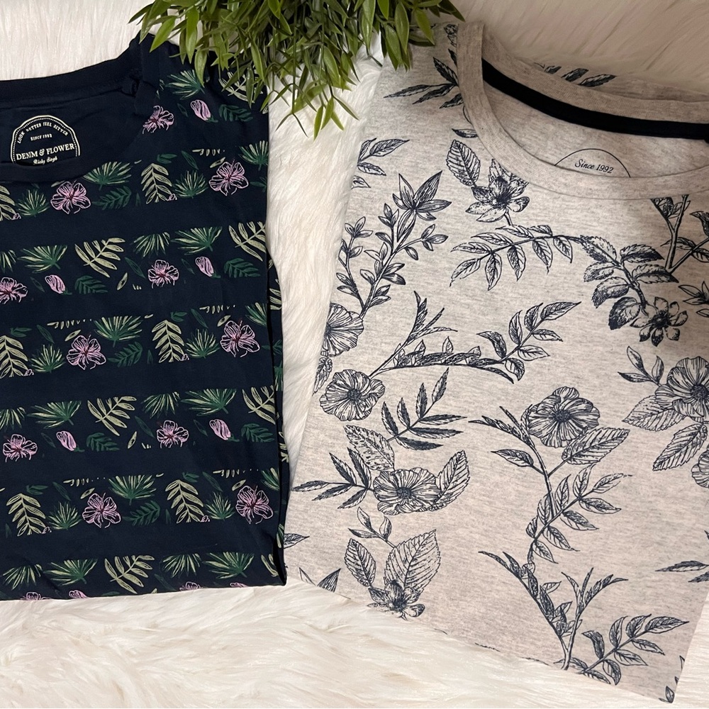 {2}▪️Denim & Flower▪️Shirts/Tees Sz.- Men’s Medium▪️NEW‼️